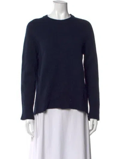 Pre-owned The Row Wool Crew Neck Sweater In Blue
