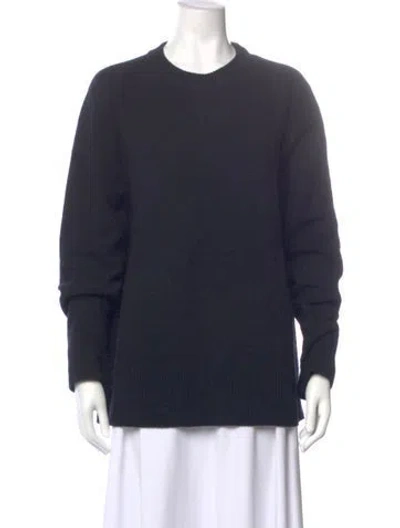 Pre-owned The Row Wool Crew Neck Sweater In Blue