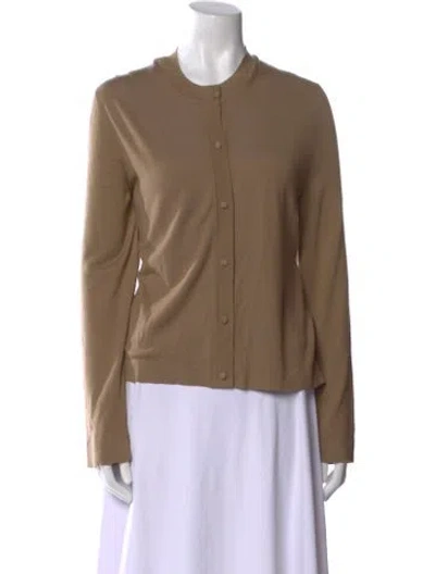 Pre-owned The Row Wool Crew Neck Sweater In Brown