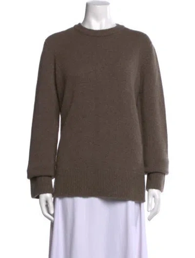 Pre-owned The Row Wool Crew Neck Sweater In Brown