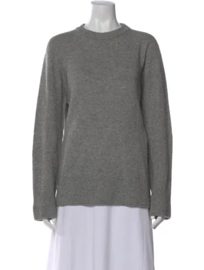 Pre-owned The Row Wool Crew Neck Sweater In Gray