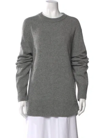 Pre-owned The Row Wool Crew Neck Sweater In Gray