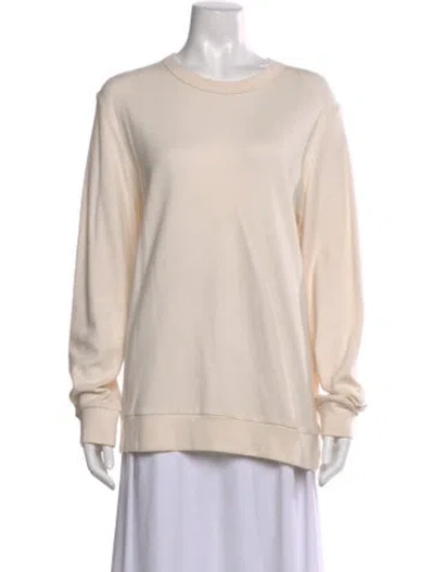 Pre-owned The Row Wool Crew Neck Sweater In Neutral