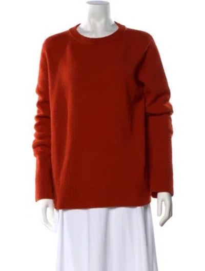 Pre-owned The Row Wool Crew Neck Sweater In Orange