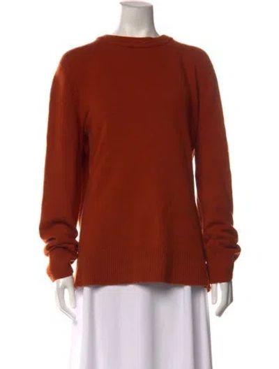Pre-owned The Row Wool Crew Neck Sweater In Orange