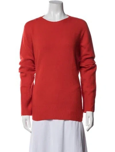 Pre-owned The Row Wool Crew Neck Sweater In Orange