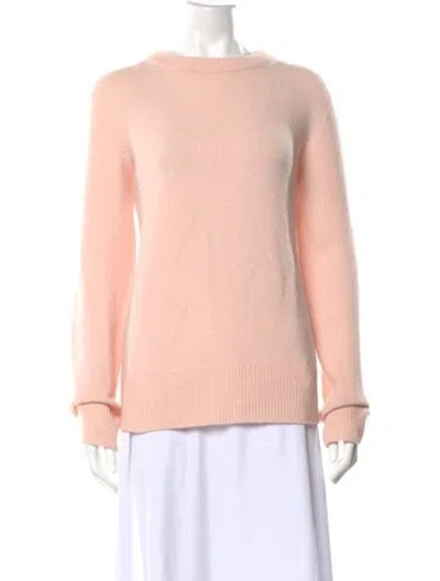 Pre-owned The Row Wool Crew Neck Sweater In Pink