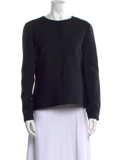 Pre-owned The Row Wool Crew Neck Sweatshirt In Black