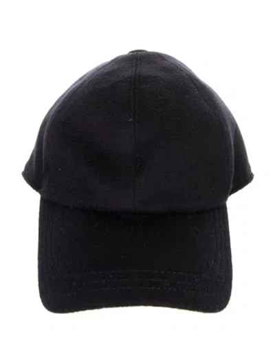 Pre-owned The Row Wool Dad Hat In Blue