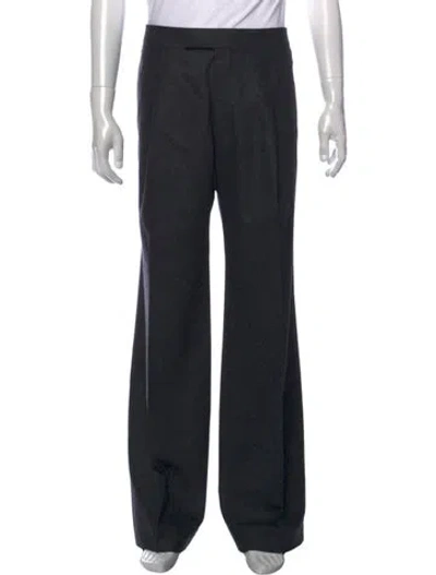 Pre-owned The Row Wool Dress Pants In Blue