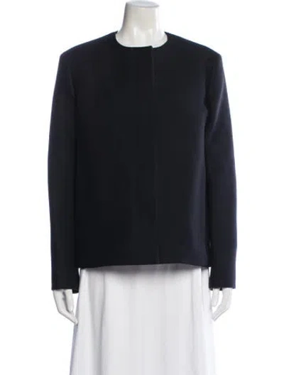 Pre-owned The Row Wool Jacket In Blue