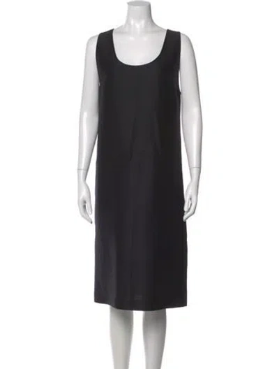 Pre-owned The Row Wool Knee-length Dress W/ Tags In Black
