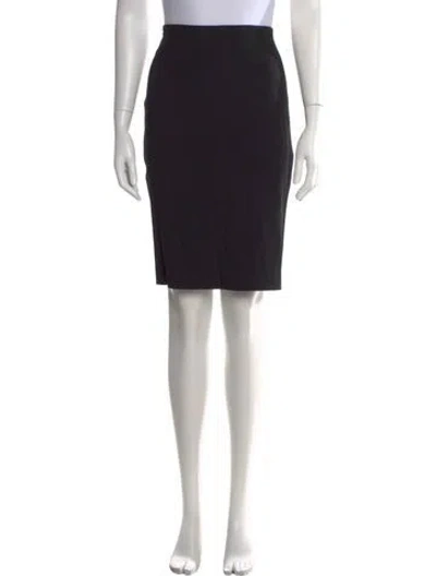Pre-owned The Row Wool Knee-length Skirt In Black