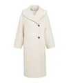 The Row Regino Double-breasted Oversized Wool Coat In Neutral