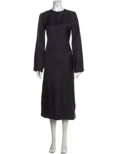 Pre-owned The Row Wool Long Dress In Grey