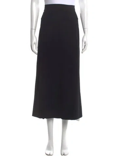 Pre-owned The Row Wool Long Skirt In Black