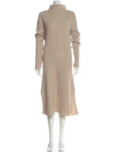 Pre-owned The Row Wool Midi Length Dress In Neutrals