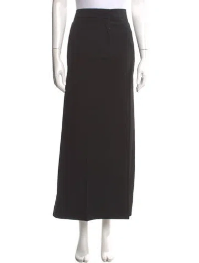 Pre-owned The Row Wool Midi Length Skirt In Black