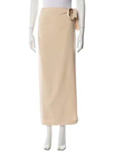 Pre-owned The Row Wool Midi Length Skirt In Neutral