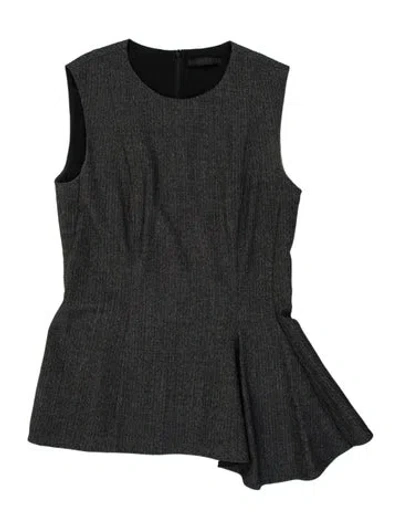 Pre-owned The Row Wool Mini Dress In Black