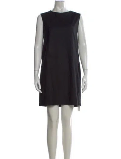 Pre-owned The Row Wool Mini Dress In Black