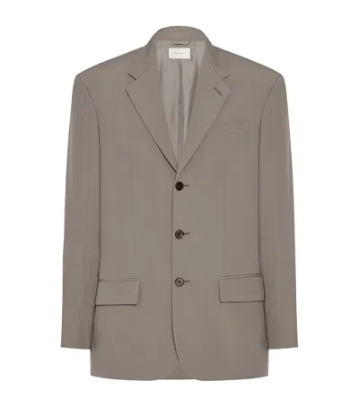 The Row Wool Orcha Jacket In Gray