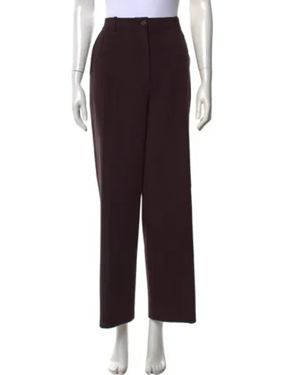 Pre-owned The Row Wool Pants In Brown