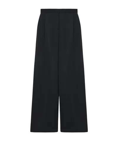 The Row Wool Paras Trousers In Black