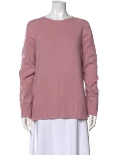 Pre-owned The Row Wool Scoop Neck Sweater In Pink