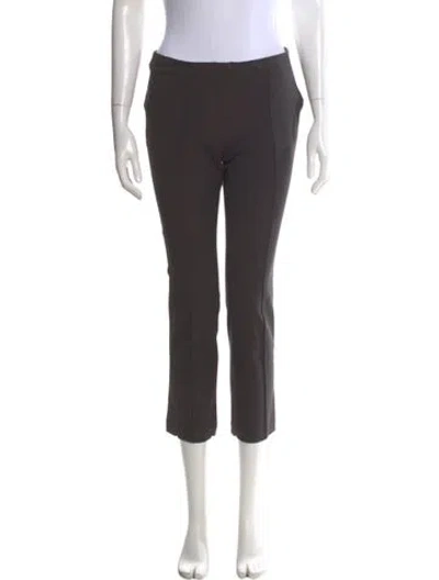 Pre-owned The Row Wool Straight Leg Pants In Black