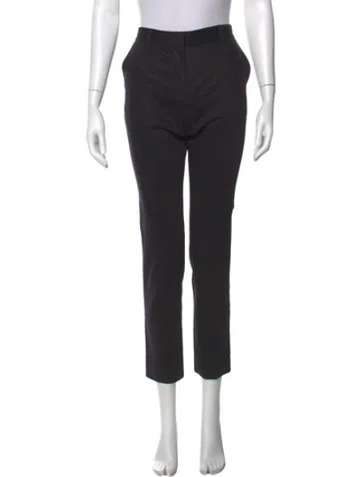 Pre-owned The Row Wool Straight Leg Pants In Black