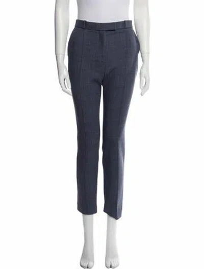 Pre-owned The Row Wool Straight Leg Pants In Gray