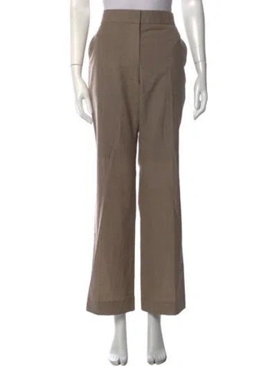 Pre-owned The Row Wool Straight Leg Pants W/ Tags In Neutrals