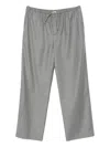 The Row Wool Straight-leg Trousers In Gray