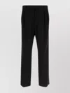 The Row Alistaire Straight-leg Wool-blend Twill Trousers In Black