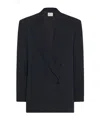 The Row Wool Suit Coat In Black