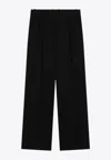 The Row Wool Tailored Pants In Black