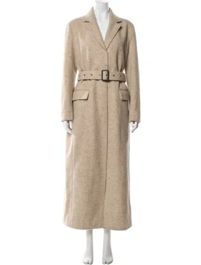Pre-owned The Row Wool Trench Coat In Neutral