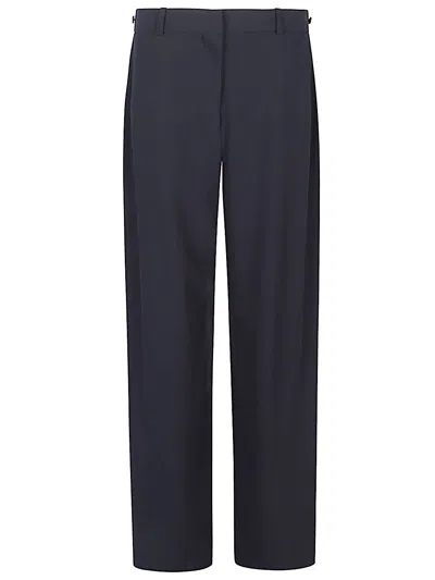 The Row Wool Trousers In Blue