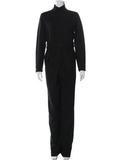 Pre-owned The Row Wool Turtleneck Jumpsuit In Black