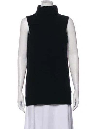Pre-owned The Row Wool Turtleneck Sweater In Black