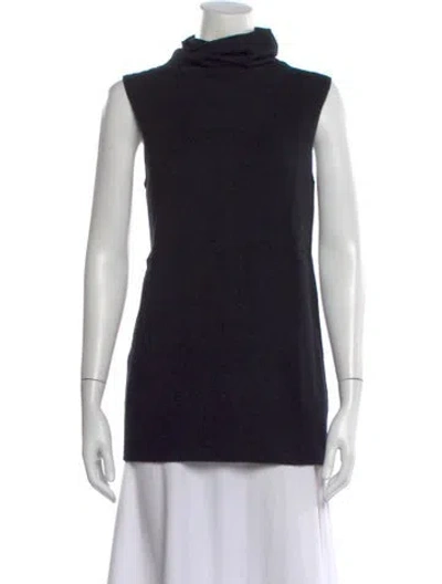 Pre-owned The Row Wool Turtleneck Sweater In Black