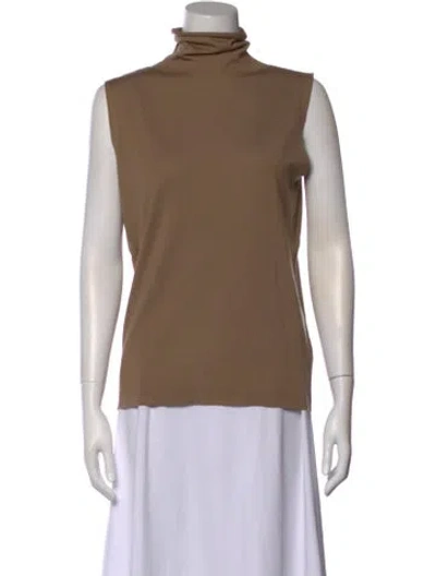 Pre-owned The Row Wool Turtleneck Sweater In Brown