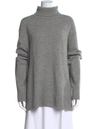 Pre-owned The Row Wool Turtleneck Sweater In Gray