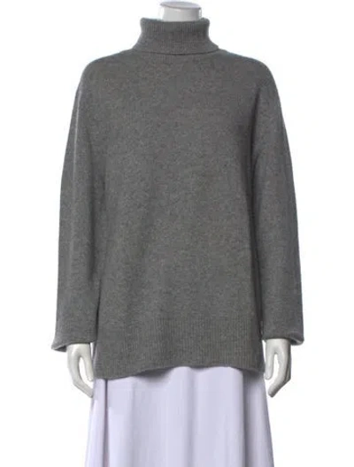 Pre-owned The Row Wool Turtleneck Sweater In Grey