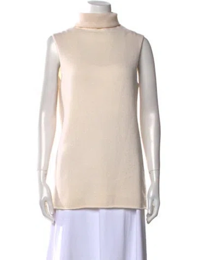 Pre-owned The Row Wool Turtleneck Sweater In Neutral