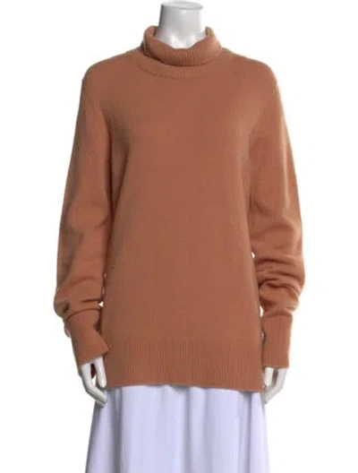 Pre-owned The Row Wool Turtleneck Sweater In Neutral