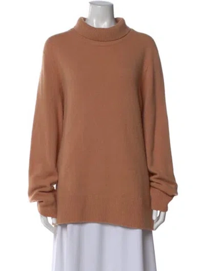 Pre-owned The Row Wool Turtleneck Sweater In Neutrals