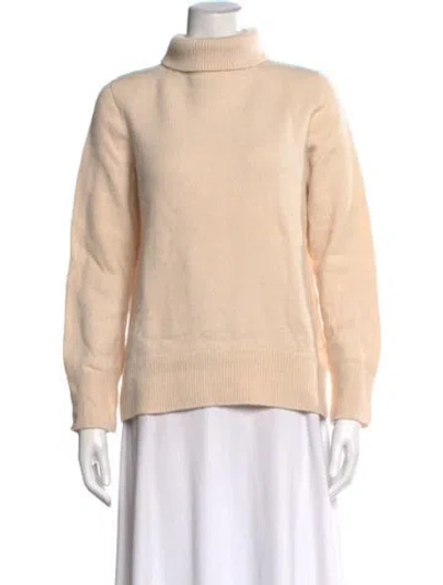 Pre-owned The Row Wool Turtleneck Sweater In Neutrals