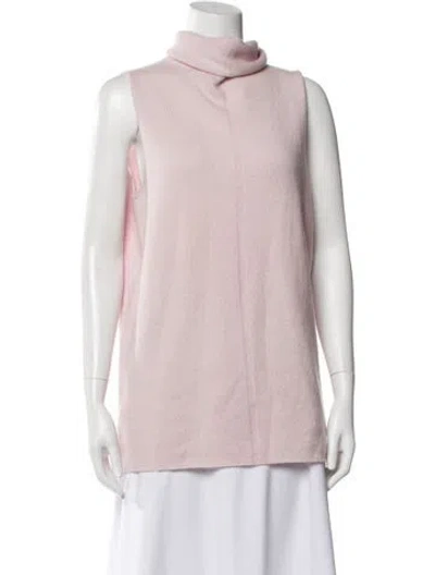 Pre-owned The Row Wool Turtleneck Sweater In Pink